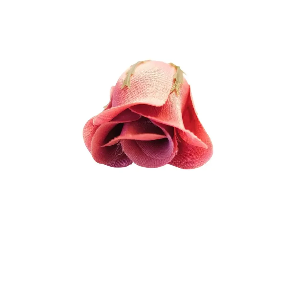 105 Mauve Pink Satin Rose Heads Lot Open Roses Buds Stemless Wedding Craft Decor